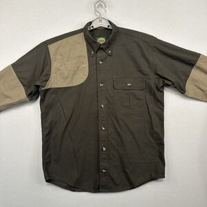 Cabela's Outdoor Gear Men's Medium Long Sleeve Button‎ Up Green Shirt